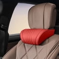 thumbnail image 4 of Car Headrest Neck Pillow, Ergonomic Cushion with Adjustable Straps Automotive Neck Support, Breathable Cloth Headrest Pillow for Cars, SUVs, Trucks, Office Chairs, 10.63 x 6.30 in, Red, 1 Pack, 4 of 7