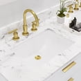 thumbnail image 7 of Water Creation Bristol 60"W Wood Double Bathroom Vanity in Pure White & Gold, 7 of 7