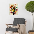 thumbnail image 2 of Abstract Kandinsky Inspired Multicolour Flower Bouquet In Vase Unframed Wall Art Print Poster Home Decor, 2 of 3