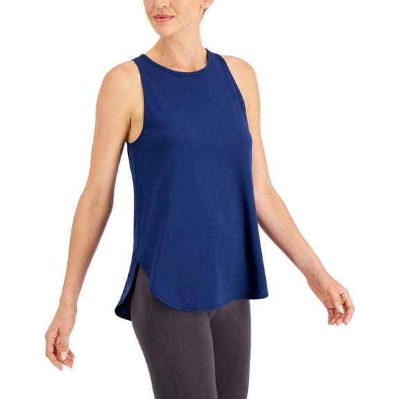 ID Ideology Womens Essentials Sweat Set Tank Top Indigo Sea XS