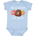 thumbnail image 3 of Inktastic Life is Better with Donuts Boys or Girls Baby Bodysuit, 3 of 5