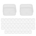 thumbnail image 2 of 40 Pack Pack Clear Plastic Beads Storage Containers Box with Hinged Lid for Small Items, Diamond, Be, 2 of 5