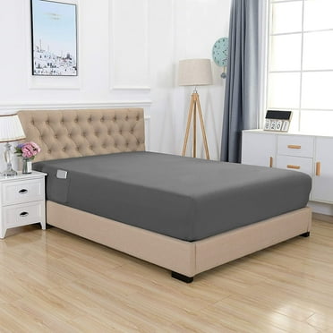 1500 Collection Deep Pocket 18 inch,Fitted Sheet, King Gray
