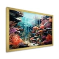 thumbnail image 2 of Designart "Life in Paradise Coral Reef II" Coastal Framed Wall Art Decor - Coastal Blue Coastal Tropical Bedroom Framed Canvas Wall Art, 2 of 6