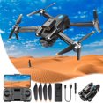 thumbnail image 1 of Drones WJSXC con motor sin escobillas y 3 cámaras, ajuste eléctrico, resistencia al viento, modo sin cabeza, control por gestos, FPV, para adultos, RC, para principiantes, cuadricóptero, 1 of 5