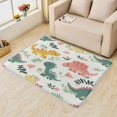thumbnail image 1 of Cartoon Dinosaur Carpet,4x5 Area Rug, Non Slip Low Pile Soft Machine Washable, Cute Dinosaur Area Rugs, Cartoon Animal Rugs for Bedroom Living Room Rug 8i&-75, 1 of 7