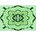thumbnail image 1 of Ahgly Company Machine Washable Indoor Rectangle Transitional Green Area Rugs, 2' x 4', 1 of 7