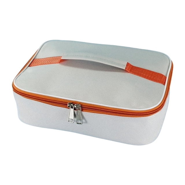 Bolsa Bento para Niños, Fiambrera de Tela Oxford Resistente al Agua y Aislante para Niños Caqui