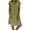 Green, variant on FAFWYP Summer Dresses for Women 2022, Women Plus Size Loose Sundresses Fashion V-Neck Solid Short Sleeve Tunic Dress Cotton Linen Beach Tshirt Dress