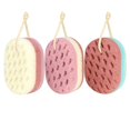 thumbnail image 1 of Kecuco 3 Esponjas De Baño Para Mujeres, Hombres, Adultos Y Niños. Esponja De Lufa Para Ducha, Esponja Corporal Para Lavado Corporal, Baño, Esponja Corporal, Accesorios De Baño (Tamaños Pequeños), 1 of 5