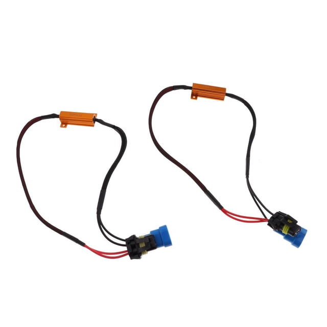 Decodificador Del Cancelador es De Carga De la lámpara 50W 6ohm Del Coche / 9005 LED De 2 Pedazos Cola H8 H11 decodificador de fallas de luz LED