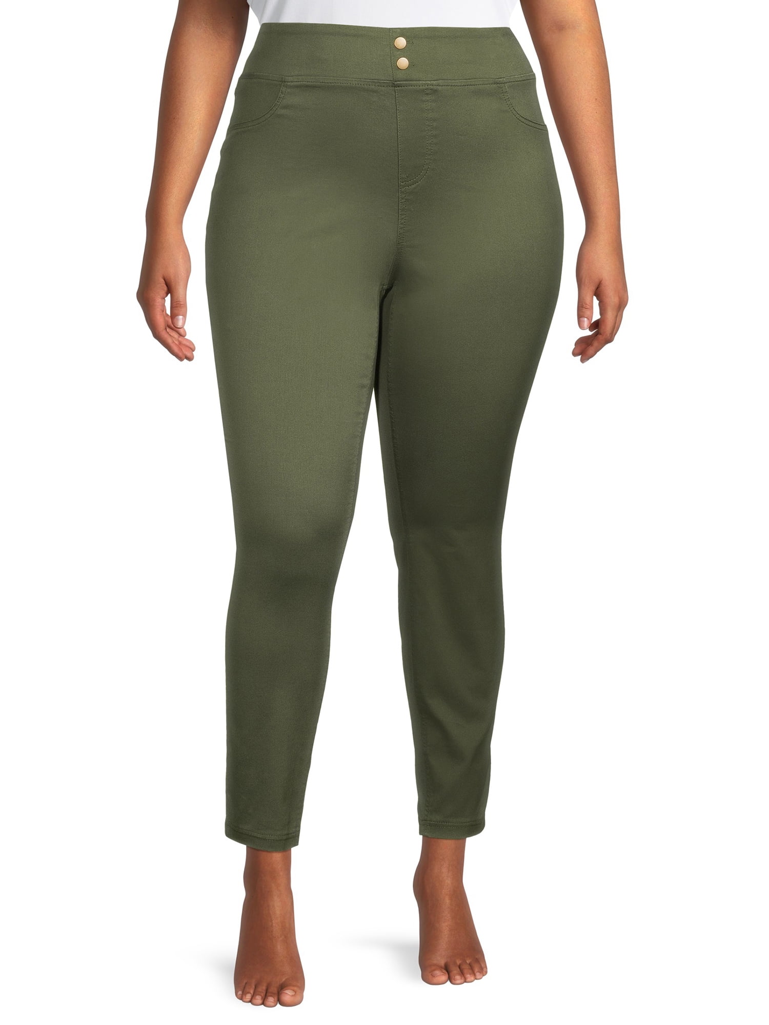 Terra & Sky - Terra & Sky Women's Plus Size Printed Jeggings - Walmart.com - Walmart.com