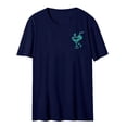 thumbnail image 3 of Womens T Shirts Beach Summer Coconut Tree Vacation Crew Neck Short Sleeve Refreshing Breathable Resistant Daily Navy Workout Tops Sizes M, 3 of 3