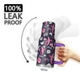 thumbnail image 3 of Pink Breast Cancer and Pioneer Flower Tumbler with Handle and Lid,40oz Double Wall Vacuum Insulated Tumbler,Cups Gift for Women and Men, 3 of 7