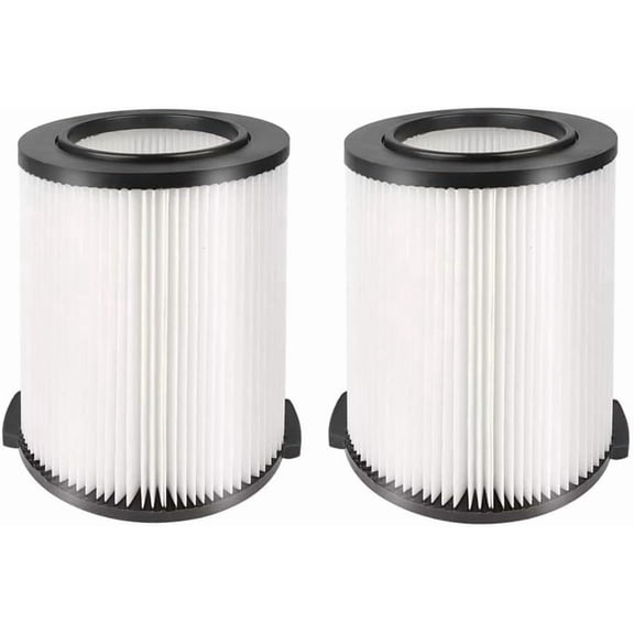 2 Pack VF4000 Replacement Filter for Shop Vac 5-20 Gallon & 6-9 Gal Husky Wet/Dry Vacuum Cartridge Filters (2)