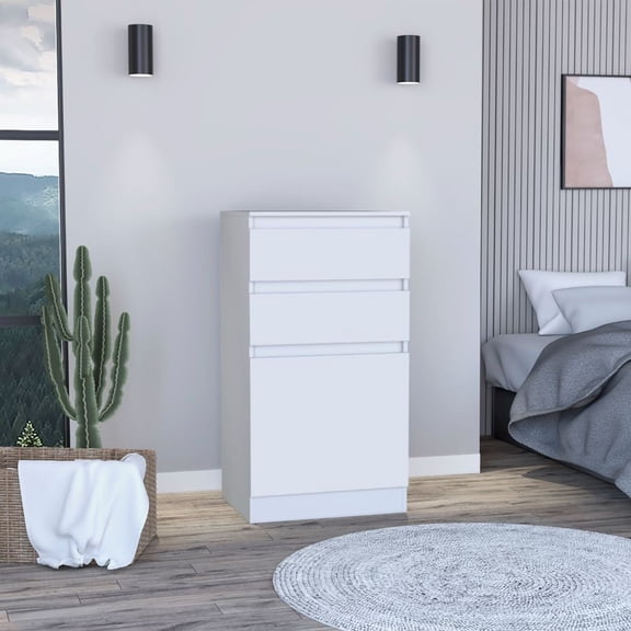 Miekor Furniture Cassel 2-Drawer Dresser White 38901