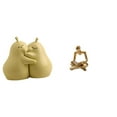 thumbnail image 1 of sujetalibros decorativos,Sujetalibros decorativos para oficina y hogar,libros pesados,Sujetalibros,topes,estantes,exhibidor moderno,Figura del pensador abstracto,Estatua de Pensador, 1 of 8