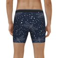 thumbnail image 2 of Men's Boxer Briefs, dragonfly stars navyblue starry Soft and Breathable Mens Underwear Boxer Briefs With Widen Waist, 2 of 5