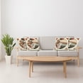 thumbnail image 5 of Ambesonne Monstera Throw Pillow Cover Pack of 4, Abstract Mid Century Leaf, 4 Pcs-24" x 24", Redbrown Dusk Black, 5 of 5