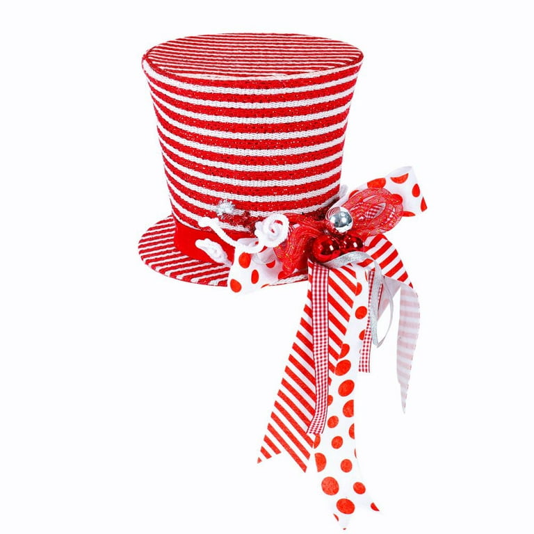 The Holiday Aisle® Christmas Retractable Bow Tree Top Hat