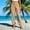 Khaki, variant on Pull on Pants for Women New Women's Summer Linen Solid Color Drawstring Elastic Waist Loose Straight Leg Pants with Side Pockets Style B-23 Gray L