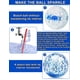 thumbnail image 3 of Pelotas de playa Turnmeon con purpurinas inflables de 16 cm, paquete de 12, 3 of 8