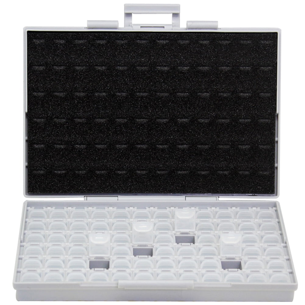 AideTek Box-All 72 Empty Enclosure Box SMT SMT Components Organizer Labels