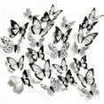 GLFILL 12/24Pcs Wall Stickers Sticker Bedroom 12/10/8 3D Butterfly