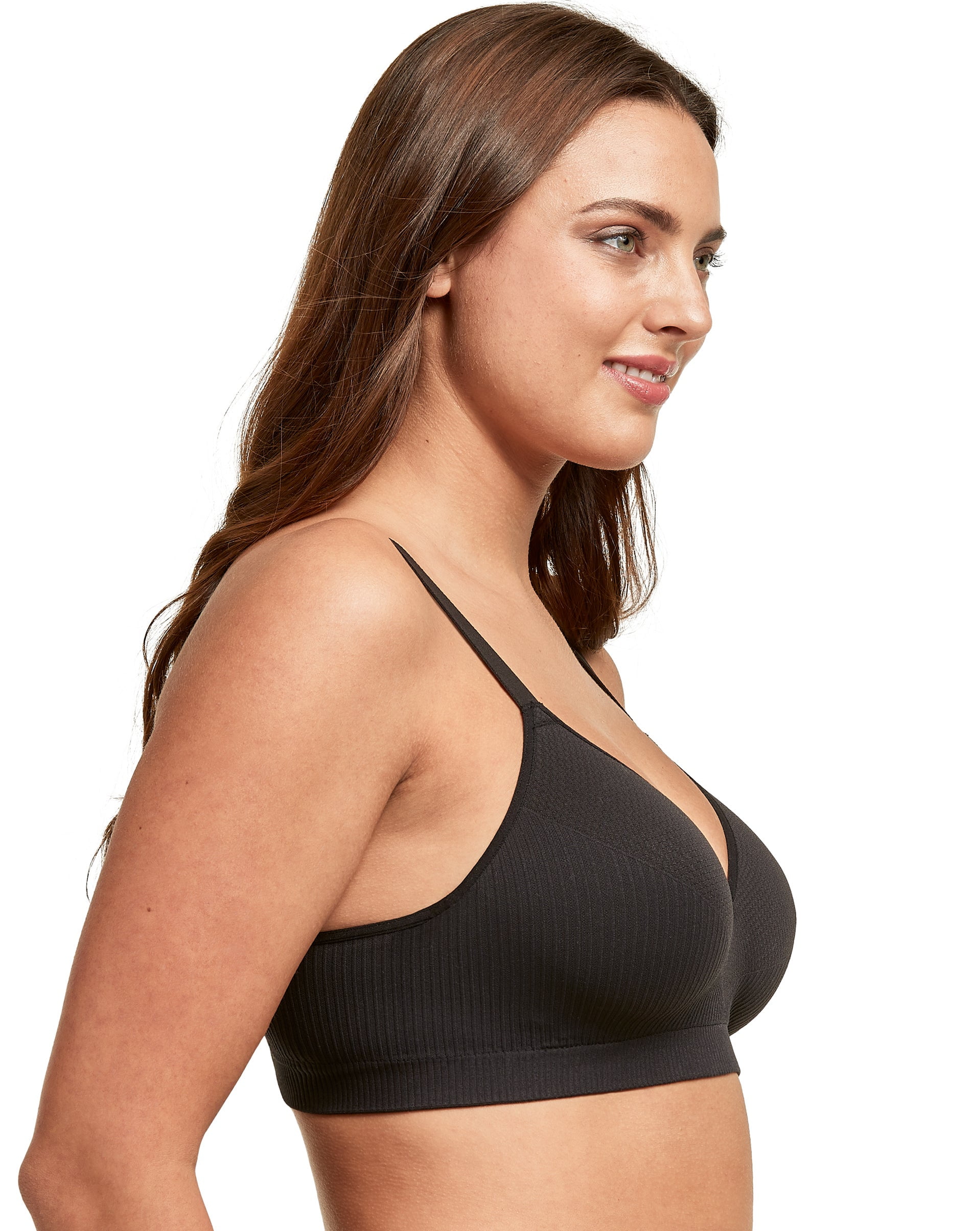 Hanes Ultimate Women's Perfect Coverage Wireless Stretch Convertible  T-Shirt Bra (Retired Colors), Oceanstorm Point D'Esprit, X-Small at   Women's Clothing store