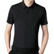 thumbnail image 2 of Camisa de manga corta para hombre, estilo urbano, ligera, moderna y elegante. negro, 2 of 9
