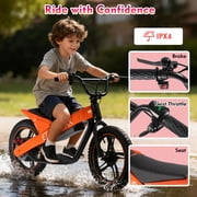 ET-01 MAX Electric Bike for Kids, 350W Electric Balance Bike for Kids, 16 Inflatable Tires, Up to 15 MPH, 36V 7.8Ah Battery, Rear Disc Brake, Lightweight Off-Road E Bike for Kids Ages 3-10