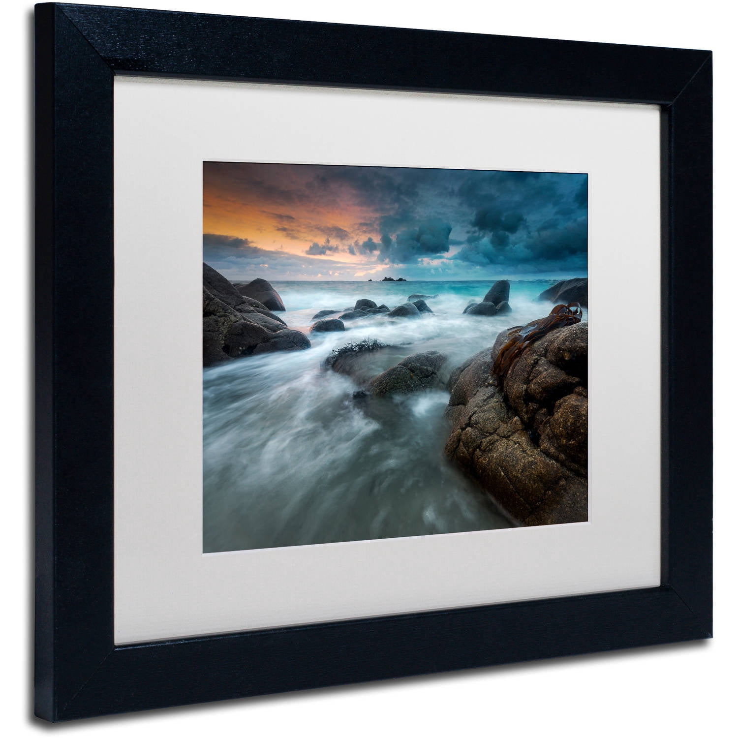 Trademark Fine Art "Brittany" Canvas Art by Mathieu Rivrin, White Matte, Black Frame