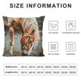thumbnail image 5 of Orinice Horse Graphic Decorative Throw Pillow Cover for Home Couch Living Room Bed Sofa - Short Plush Pillowcase 1PC 20x20in, 5 of 5
