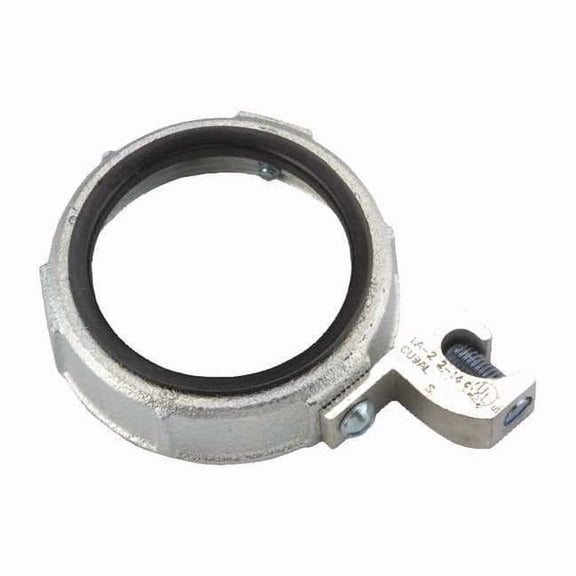 Raco IMC Bushing, 1/2 in, Threaded, Iron, Plain, Gray 1262DC