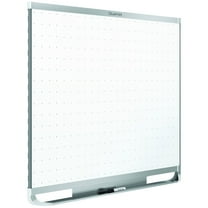Quartet QRTTE544AP2 Total Erase Whiteboard- with Marker- Tray- 4 ft. x 3 ft.- Aluminum