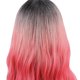 thumbnail image 2 of Pelucas de pelo de cosplay Pelucas de pelo falso de color rosa rojo colorido para fiesta de Halloween Carnaval Conciertos de vida nocturna 66cm Khall 1.41321E+12, 2 of 6