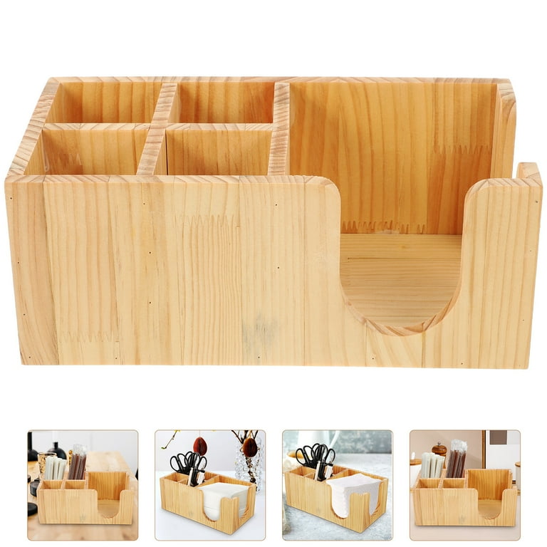 NC Wooden Coffee Station Organizer, Coffee Bar Accessories