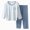 H476-Blue, variant on TOWED22 Baby Boy Pajamas Little Girls Pajamas Graphic Cotton 2 Piece Train Toddler Sleepwear Fall Winter Clothes Set 3 6 9 12 18 24 Months 2t 3t 4t 5t 6t 7t 8t 9t(Grey,9-10 Y)