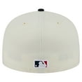 thumbnail image 4 of Men's New Era Cream Cleveland Guardians Chrome 59FIFTY Fitted Hat, 4 of 6