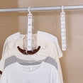 thumbnail image 5 of Space Saving Hangers, 5-Tier Clothes Hanger Hook, Vertical Hangers for Clothes, Closet Hangers Space Saver, Clothes Hanger Hook, Stackable Wardrobe Clothes Organizer, Hanger Storage Rack,White, 5 of 6