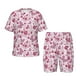 thumbnail image 1 of Balery Flower Butterfly Conjunto de Pijama Infantil de Manga Corta con Estampado – Ropa de Dormir de Algodón Suave-XX-Large, 1 of 6