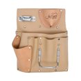 thumbnail image 1 of OX Tools Trade Series 7 Pocket Heavy Duty Suede Leather Fastener Pouch, Tan, 1 of 1