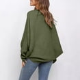 thumbnail image 3 of Sweaters for Women 2025 Fall Winter Oversized Batwing Sleeve Crewneck Knit Jumper Tops Womens Pullover Sweaters, 3 of 4