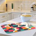 thumbnail image 6 of Yayeee Dish Drying Mat for Kitchen Counter 18"x24" Microfiber Absorbent Pad, Retro Geometric, 6 of 7