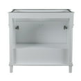 thumbnail image 2 of Bellaterra Home 800632-36BN-WH 36 in. Single Vanity with Carrara Marble Top, White, 2 of 6