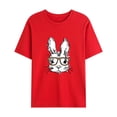 thumbnail image 1 of Men Casual Fashion Round Neck Pullover Easter Print T-Shirt Short Sleeve Tops, 1 of 3