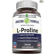 Amazing Formulas L-Proline 500mg 120 Capsules