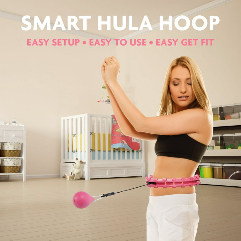 Hula Hoop Fitness Gear - Abs Workout, Weight Loss & Burn Fat (Smart Weighted  Hula Hoops /Stomach Exercises) 