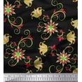 thumbnail image 1 of Soimoi Silk Fabric Swirls & Floral Artistic Print Fabric by The Yard 42 Inch Wide, 1 of 1