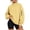 Yellow #6, variant on Evdexr Sweatshirts Women Side Zip Pocket Mock Neck Shirts Oversized Long Sleeve Fall Winter Pullover Vacation Comfortable Sweatshirt Light Gray M